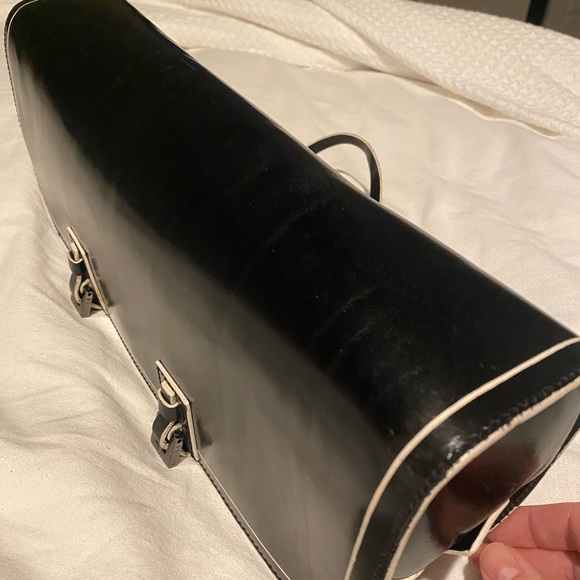 VGUC Fendi Zucchino lthr bag w/ hand painted trim! - Picture 6 of 6